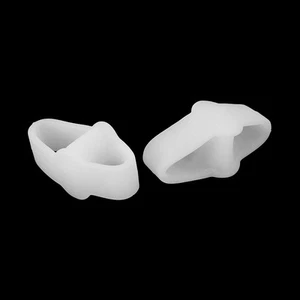 2PCS Silicone Gel Toe Protector Straightener Separator Alignment Pain Relief BAK - Bild 1 von 10