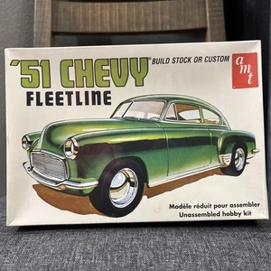 51 CHEVY FLEETLINE, AMT 8250 MODEL KIT, FACTORY SEALED IN BOX, HOBBY KIT - Bild 1 von 6