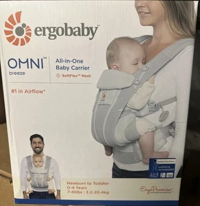 Ergobaby Omni Breeze SoftFlex Marsupio All-in-One Grigio Perla - Foto 1 di 8
