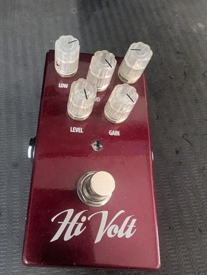 Pedal efecto guitarra Lovepedal personalizado Hi Volt Ruby Distortion Hermida raro Foto 1 de 4