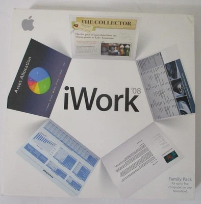 iWork 08 (2007 CD + Serial Numbers) Mac Version 8.0 Install Disc; Apple Software - Image 1 of 4