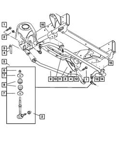 Genuine Mopar Front Track Bar 52122082AA - Picture 1 of 3