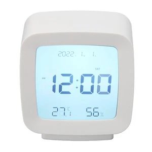 Kids Alarm Clock Temperature Humidity Display 12/24 Hour Unit Conversion Digital - Picture 1 of 12
