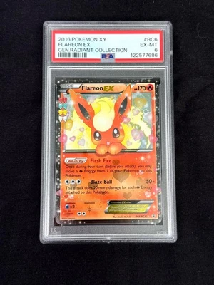 2016 POKEMON XY GENERATIONS RADIANT COLLECTION #RC6 FLAREON EX PSA 6 - Image 1 of 2