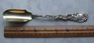 Durgin Sterling Silver Lg Cheese Scoop 8-1/8" LOUIS XV - Picture 1 of 5