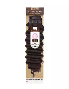Deep Wave 100% Human Hair Clip Ins 18" Janet Collection High grade - Picture 1 of 5