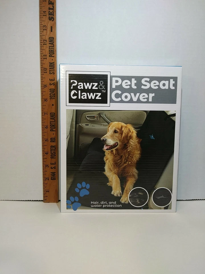 NIB! Pawz & Clawz Pet Seat Cover Hair, dirt & water protection! Approx 57" X 57" - Image 1 of 4