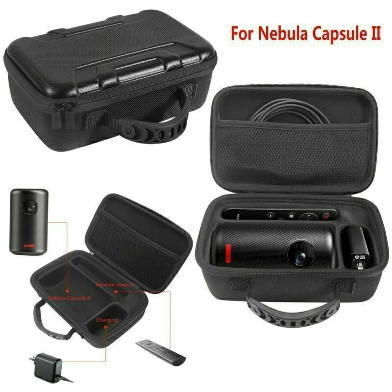 for Nebula Capsule II Mini Projector Protective Hard Carrying Case Storage Bag