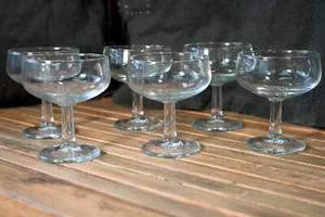 Vintage Champagner Kristallgläser, 6er Set, Vintage Gläser - Bild 1 von 7