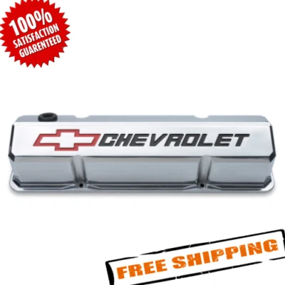 Cubiertas de válvula de borde inclinado Proform 141-927 cubiertas de válvula Chevy/Bowtie Foto 1 de 4