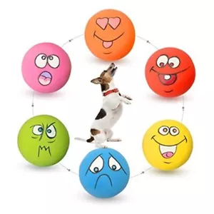 Latex Dog Squeaky Toys Rubber Soft Dog Toys Chewing Squeaky Toy Fetch Play - Picture 1 of 7