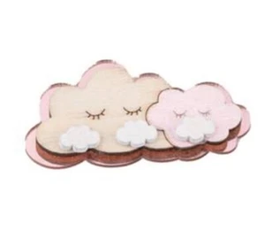 Applicazione Nuvoletta Plexy Pz 12 Bomboniere Fai Da Te Rosa - Imagen 1 de 1