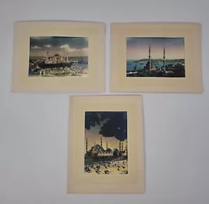 Foto Sender TURKEY ISTANBUL Lot of 3 Old Colored Postcards Greeting Cards - Picture 1 of 10