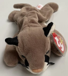 NEU 1998 TY Beanie Babies Canyon the Cougar neu mit Etikett *2 Fehler auf Etikett* - Bild 1 von 5