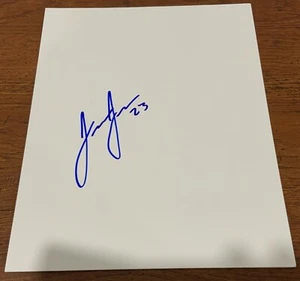 JERON JOHNSON SIGNED 8X10 PHOTO AUTOGRAPH 8.5X11 PAPER WHITE SHEET BOISE STATE - Picture 1 of 1
