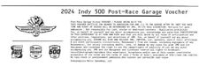 Indy 500 Ticket 2024 Indy 500 / Sunday After Race Garage Pass