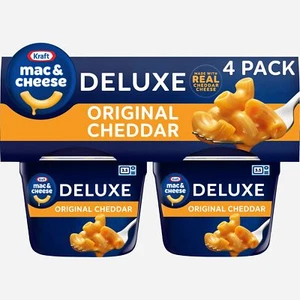 Kraft Deluxe Original Mac & Cheese Macaroni and Cheese Dinner 4 ct Pack 2.39 ... - Picture 1 of 10