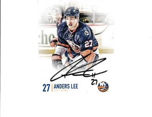 Anders Lee Signed NY Islanders Postcard NHL Hockey - Picture 1 of 1