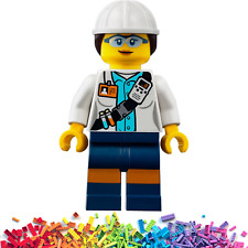 Miner Female Scientist 60188 60186 Town City LEGO Minifigure Minifig Figure