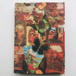 Vintage Telephone Address Book Pocket Size 4"x3" Butterflies & Nostalgic Scenes - Picture 1 of 3