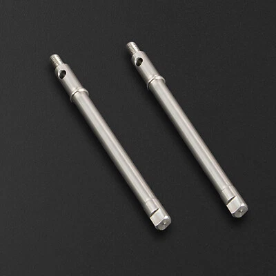 Stainless Steel Rear Axle Shaft Set for Axial SCX24 90081 Model Car Upgrade Kit - Image 1 of 4