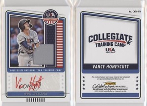 2023 USA Baseball Stars & Stripes Materials Vance Honeycutt (Red Ink) Auto
