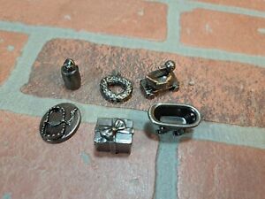 Clue The Nightmare Before Christmas Replacement 6 Pewter Tokens Set Parts