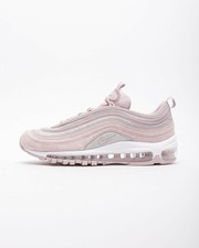 nike white and pink air max 97 trainers