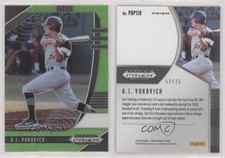 2020 Panini Prizm Draft Picks Lime Green Prizm /75 AJ Vukovich #PDP119