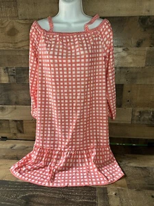 Cabana Life Nantucket Tunic Dress Long Sleeve Pullover Stretch UPF 50+ Size S - Picture 1 of 5