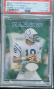 1998 Playoff Momentum Team Threads Away18 Peyton Manning RC HOF PSA 5 5326 - Picture 1 of 1