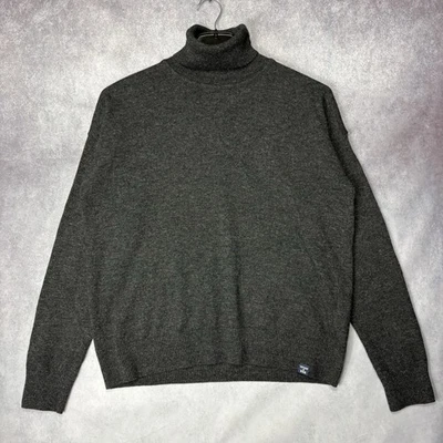 Superdry Women's Turtle Neck Jumper Grey Size Medium 10 Wool Blend Pullover - Image 1 of 4