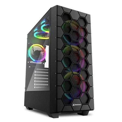 Sharkoon RGB HEX Desktop Nero - Image 1 of 4