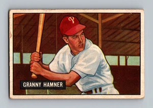 1951 Bowman #148 Granny Hamner LOW GRADE Vintage Baseball Card - Picture 1 of 2