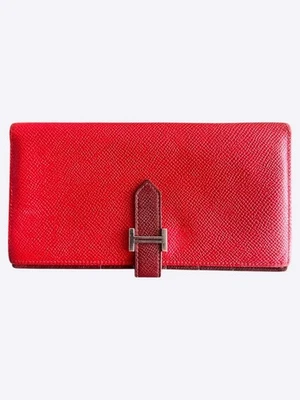 Cartera Hermes Red Epsom Bearn Foto 1 de 4