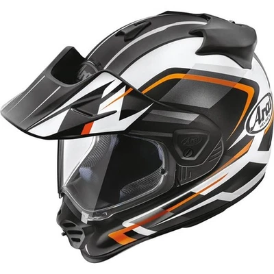 Arai XD-5 Discovery Dual Sport Helmet | Black/White/Orange | DOT Certified Foto 1 de 4