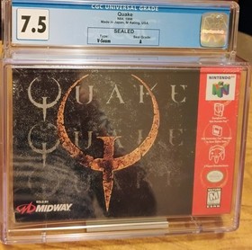 Quake 64 NINTENDO 64 N64 NEW SEALED GRADED CGC 7.5 A