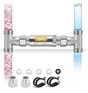 Upgraded 304 Stainless Steel Bypass Sensor Valve Kit for Instant Hot Water... - Picture 1 of 14
