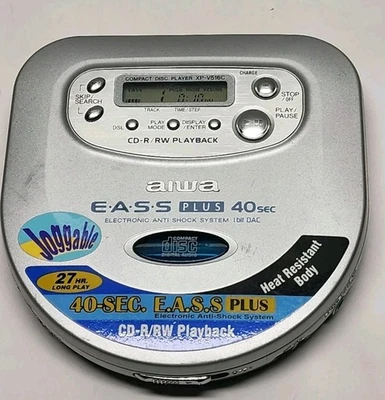 Leitor de disco compacto AIWA modelo XP-V516C corrida 40 segundos antichoque  - Imagem 1 de 4