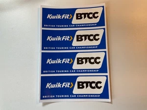 Calcomanías Kwik Fit BTCC 90mm x 33mm - Calcomanías Scalextric en tierra 3x escala 1:32  - Imagen 1 de 5