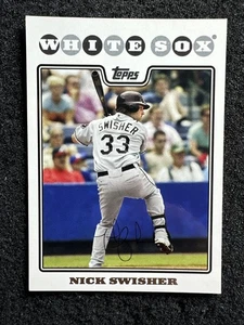 Nick Swisher #420 2008 Topps Béisbol Cantidad Chicago White Sox - Imagen 1 de 2