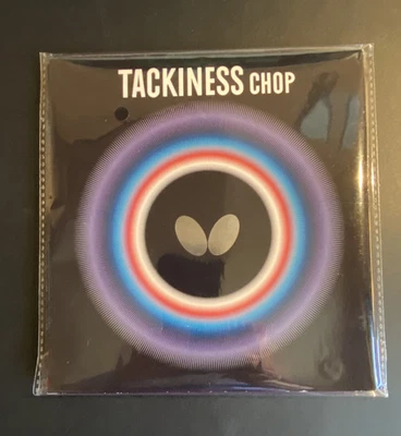 Tischtennis Belag, Butterfly, Tackiness Chop, schwarz, 1,9mm, zugeschnitten - Bild 1 von 4