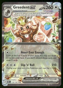 Pokemon Tcg Greedent ex #179 Pokemon Obsidian Flames NM - Picture 1 of 2