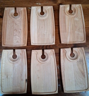 Crate & Barrel Wine And Dine Serving Trays Wine Glass Appetizer Cheese - Image 1 of 3