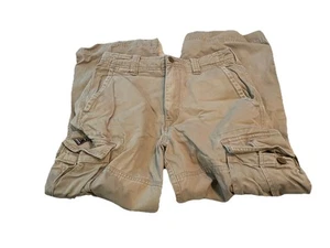 Abercrombie Kids Size 12 Khaki Cargo Pants Long Pants Baggy - Picture 1 of 3