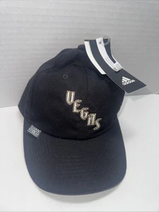 Vegas Golden Knights Adidas Mütze schwarz VEGAS Logo verstellbarer Riemen hinten NHL - Bild 1 von 10