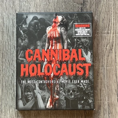 Cannibal Holocaust (2 Blu-ray+CD, 1980) Grindhouse Releasing Region Free Deluxe! - Image 1 of 4