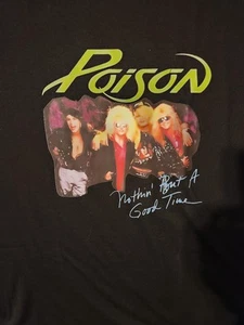 Poison Nothing But A Good Time XL T-Shirt - Picture 1 of 7