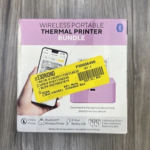 Core Innovations Wireless Mini Portable Thermal Printer Label Maker, Brand New - Picture 1 of 13