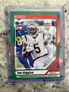 2024 Donruss #82 Tee Higgins Press Proof Green - Bild 1 von 2